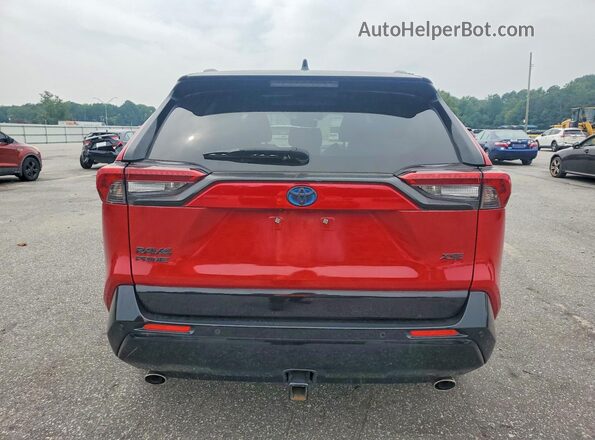 JTMFB3FV7MD059960 2021 TOYOTA RAV4 Red Вид ззаду