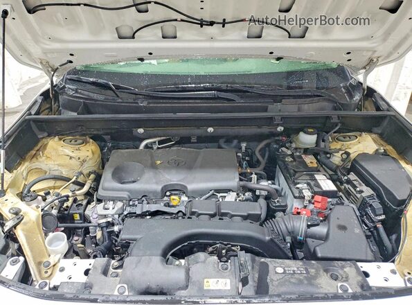 JTMG1RFV3KJ013552 2019 TOYOTA RAV4 White Vista del compartimento del motor
