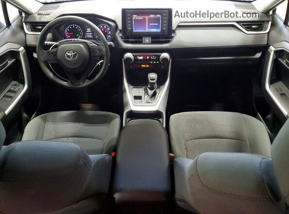 JTMG1RFV8KD014520 2019 TOYOTA RAV4 White Вид панелі приладів