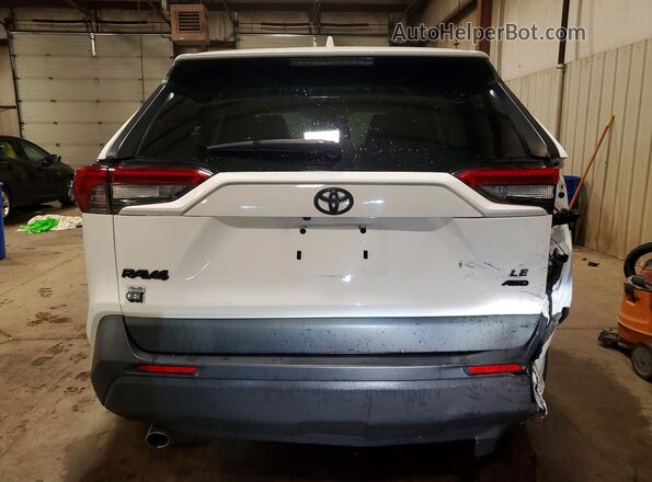 JTMG1RFVXKJ011460 2019 TOYOTA RAV4 White უკანა ხედი