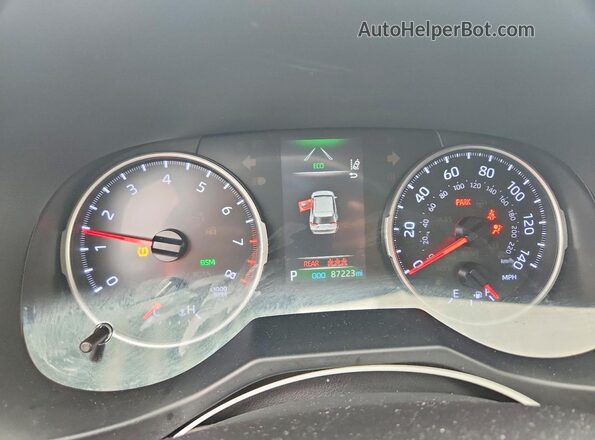 JTMG1RFVXKJ012706 2019 TOYOTA RAV4 Silver ხელსაწყოთა პანელის ხედი