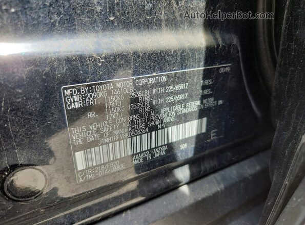 JTMH1RFV8KD508364 2019 TOYOTA RAV4 Black Вид наклейки з VIN-кодом