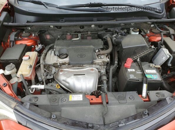 JTMJFREV0GJ079850 2016 TOYOTA RAV4 Оранжевый Вид подкапотного пространства
