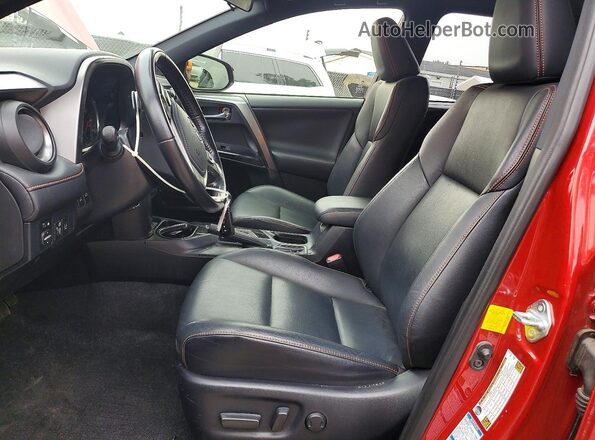 JTMJFREV6GJ073082 2016 TOYOTA RAV4 Red Widok wnętrza z przodu