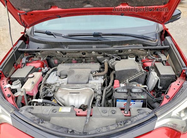 JTMJFREV6GJ073082 2016 TOYOTA RAV4 Red Widok wnętrza z tyłu