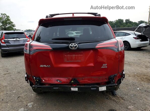 JTMJFREV6GJ073082 2016 TOYOTA RAV4 Red Widok z tyłu