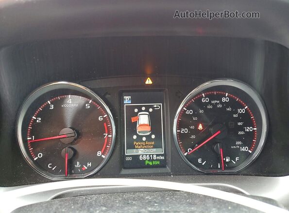 JTMJFREV6GJ073082 2016 TOYOTA RAV4 Red Widok zestawu wskaźników