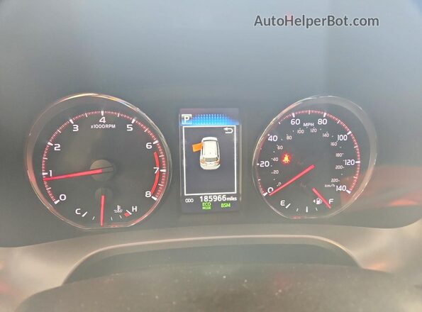 JTMJFREV8JJ733257 2018 TOYOTA RAV4 Blue ხელსაწყოთა პანელის ხედი