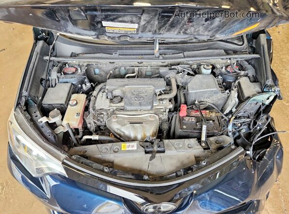 JTMJFREV8JJ733257 2018 TOYOTA RAV4 Blue ძრავის განყოფილების ხედი