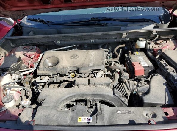 JTMK1RFV1KJ003175 2019 TOYOTA RAV4 Red Widok komory silnika