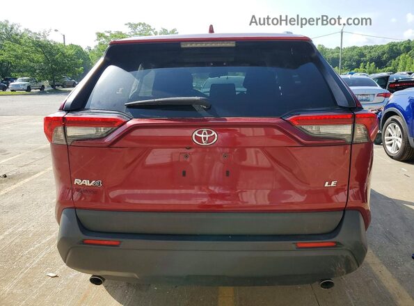 JTMK1RFV1KJ003175 2019 TOYOTA RAV4 Red Widok z tyłu