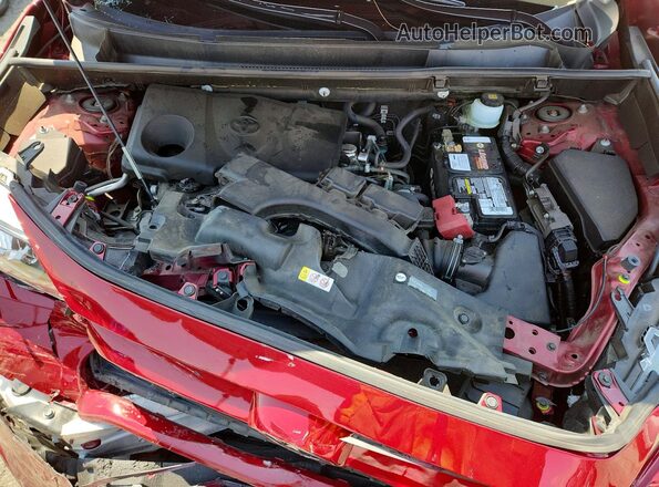 JTMK1RFV7KJ004153 2019 TOYOTA RAV4 Burgundy Engine compartment view