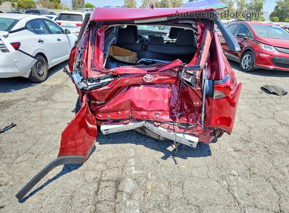 JTMK1RFV7KJ004153 2019 TOYOTA RAV4 Burgundy Rear view