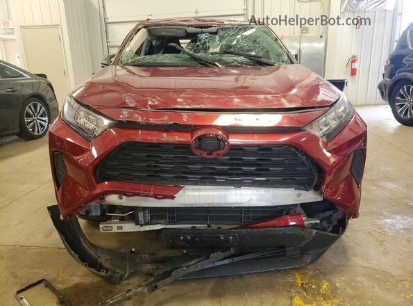 JTMLWRFV3KD040412 2019 TOYOTA RAV4 Red Դիմացի տեսք