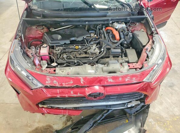 JTMLWRFV3KD040412 2019 TOYOTA RAV4 Red Շարժիչի բաժամունքի տեսք