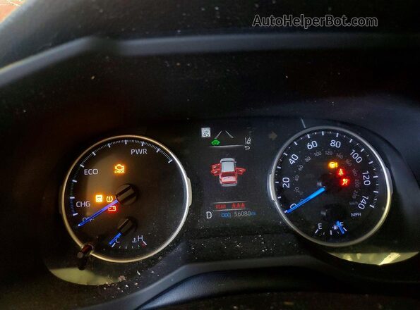 JTMLWRFV3KD040412 2019 TOYOTA RAV4 Red Սարքավորումների վահանակի տեսք
