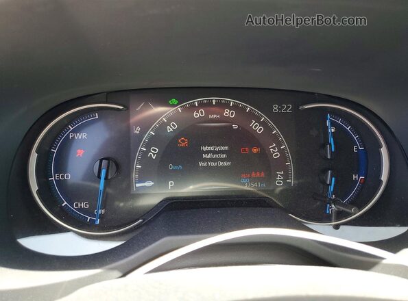JTMLWRFV3SD305961 2025 TOYOTA RAV4 Black ხელსაწყოთა პანელის ხედი