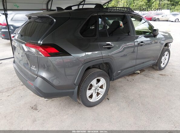 JTMLWRFV5KD014474 2019 TOYOTA RAV4 HYBRID Gray Trasero derecho