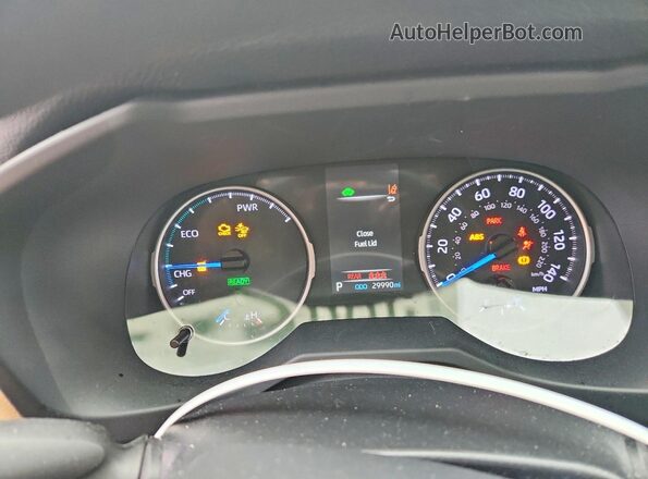 JTMLWRFV6ND141609 2022 TOYOTA RAV4 Maroon Widok zestawu wskaźników