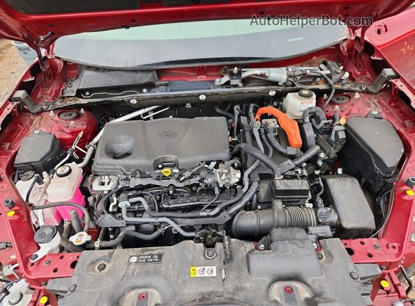 JTMLWRFV6ND141609 2022 TOYOTA RAV4 Maroon Widok komory silnika