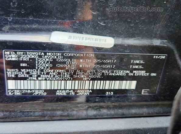 JTMLWRFVXSD591971 2025 TOYOTA RAV4 Black Widok wnętrza 360 stopni