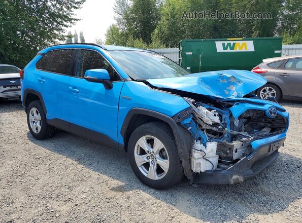 JTMMWRFV4KD011568 2019 TOYOTA RAV4 Blue Przód prawy