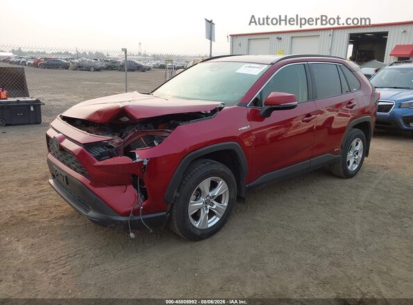 JTMMWRFV9KD009508 2019 TOYOTA RAV4 Red Առջևի ձախ երեք քառորդ տեսարան