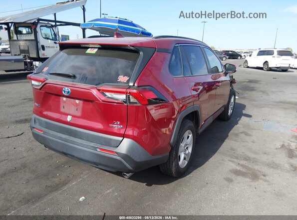 JTMMWRFVXMD124721 2021 TOYOTA RAV4 HYBRID Burgundy Հետևի աջ