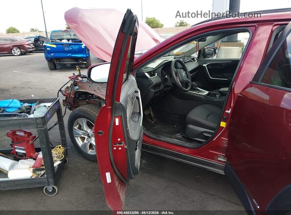 JTMMWRFVXMD124721 2021 TOYOTA RAV4 HYBRID Burgundy Սալոնի դիմացի տեսք