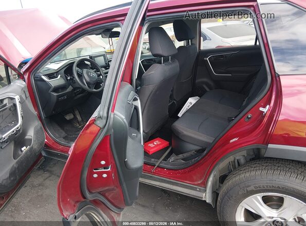 JTMMWRFVXMD124721 2021 TOYOTA RAV4 HYBRID Burgundy VIN կոդի պիտակի տեսք