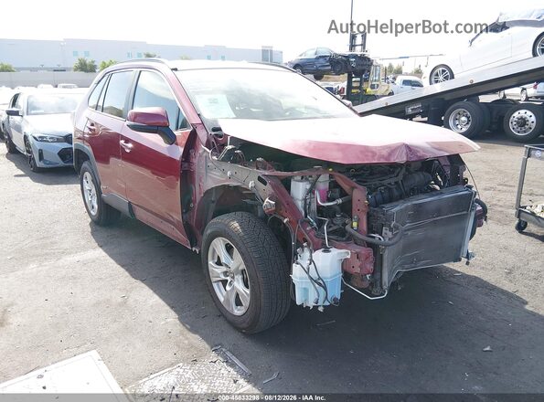 JTMMWRFVXMD124721 2021 TOYOTA RAV4 HYBRID Burgundy Սալոնի 360 աստիճան տեսք