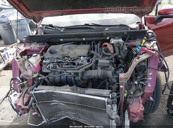 JTMMWRFVXMD124721 2021 TOYOTA RAV4 HYBRID Burgundy Հետևի տեսք
