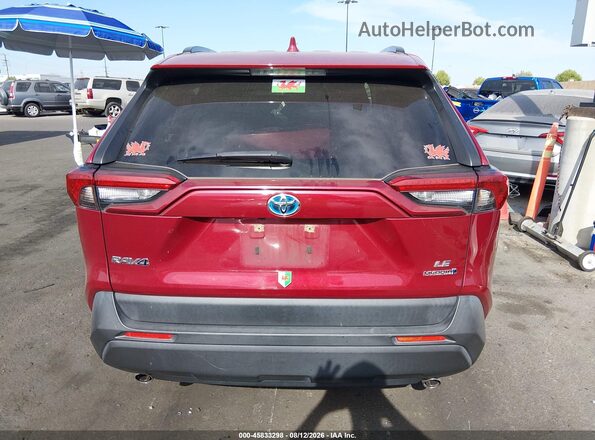 JTMMWRFVXMD124721 2021 TOYOTA RAV4 HYBRID Burgundy 