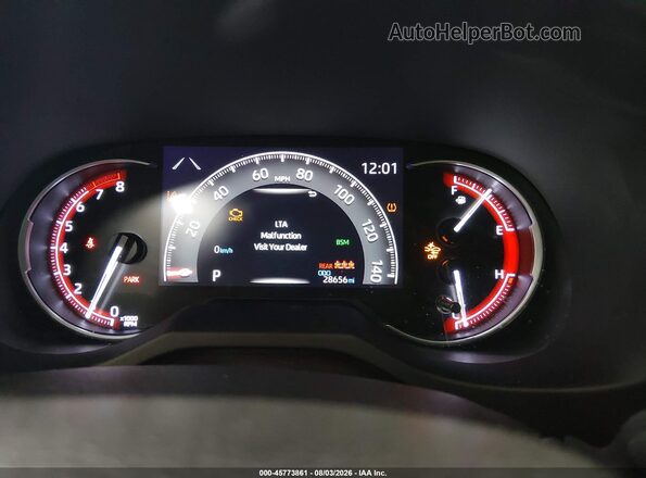 JTMN1RFV1KD522481 2019 TOYOTA RAV4 Серый Вид задних сидений