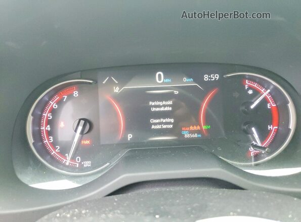 JTMN1RFV1LD526516 2020 TOYOTA RAV4 Gray Instrument cluster view