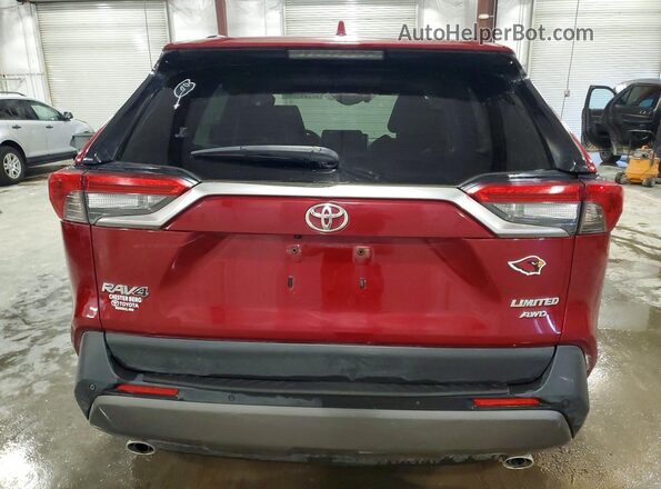 JTMN1RFV3LJ035768 2020 TOYOTA RAV4 Maroon Rear view