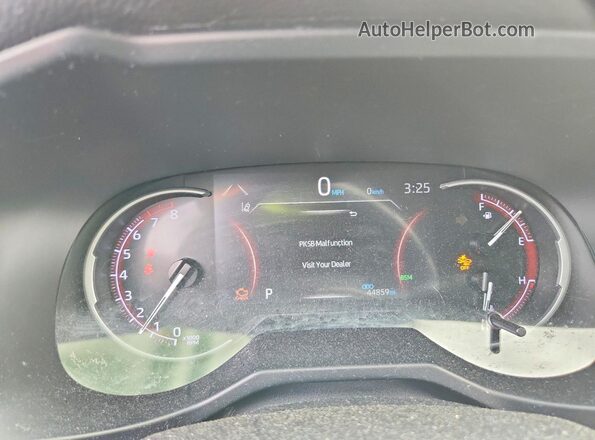 JTMN1RFV3MD070441 2021 TOYOTA RAV4 Black Instrument cluster view