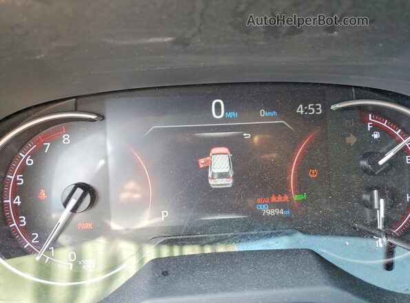 JTMN1RFV6KD511718 2019 TOYOTA RAV4 Black Widok zestawu wskaźników