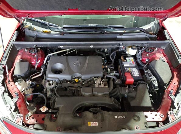 JTMN1RFV7LJ026670 2020 TOYOTA RAV4 Red Engine compartment view
