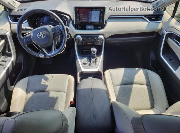 JTMN1RFVXKD523838 2019 TOYOTA RAV4 White Առջևի վահանակի տեսք