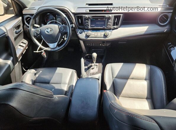 JTMNFREV7JJ194650 2018 TOYOTA RAV4 Gray Widok deski rozdzielczej