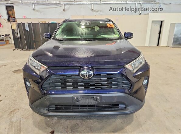 JTMP1RFV0KD016228 2019 TOYOTA RAV4 Blue Vista frontal