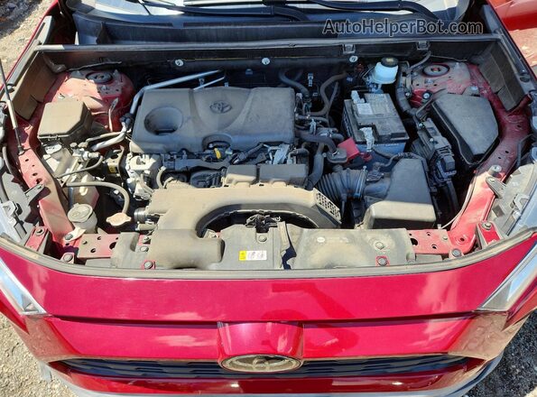 JTMP1RFV1KJ008172 2019 TOYOTA RAV4 Red Շարժիչի բաժամունքի տեսք