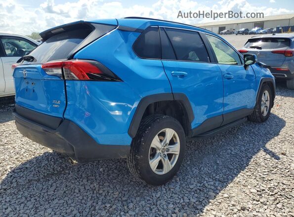 JTMP1RFV2KD018160 2019 TOYOTA RAV4 Blue უკანა მარჯვენა