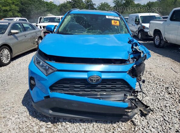 JTMP1RFV2KD018160 2019 TOYOTA RAV4 Blue წინა ხედი