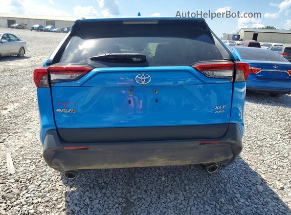 JTMP1RFV2KD018160 2019 TOYOTA RAV4 Blue უკანა ხედი