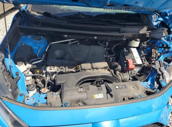 JTMP1RFV2KD018160 2019 TOYOTA RAV4 Blue ძრავის განყოფილების ხედი