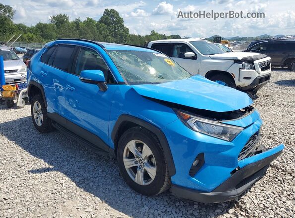 JTMP1RFV2KD018160 2019 TOYOTA RAV4 Blue წინა მარჯვენა