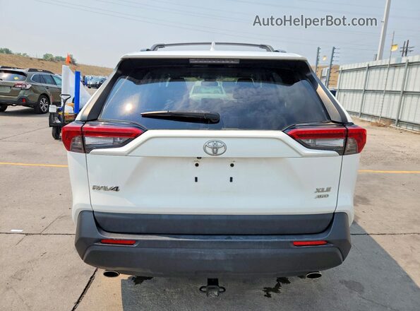 JTMP1RFV4KD033579 2019 TOYOTA RAV4 White უკანა ხედი