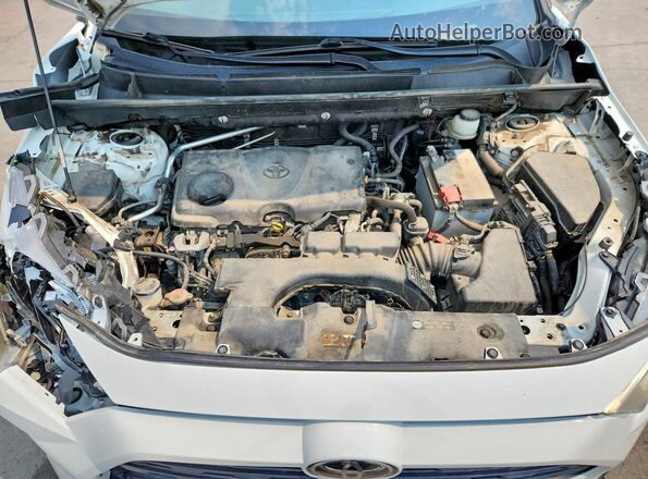 JTMP1RFV4KD033579 2019 TOYOTA RAV4 White ძრავის განყოფილების ხედი